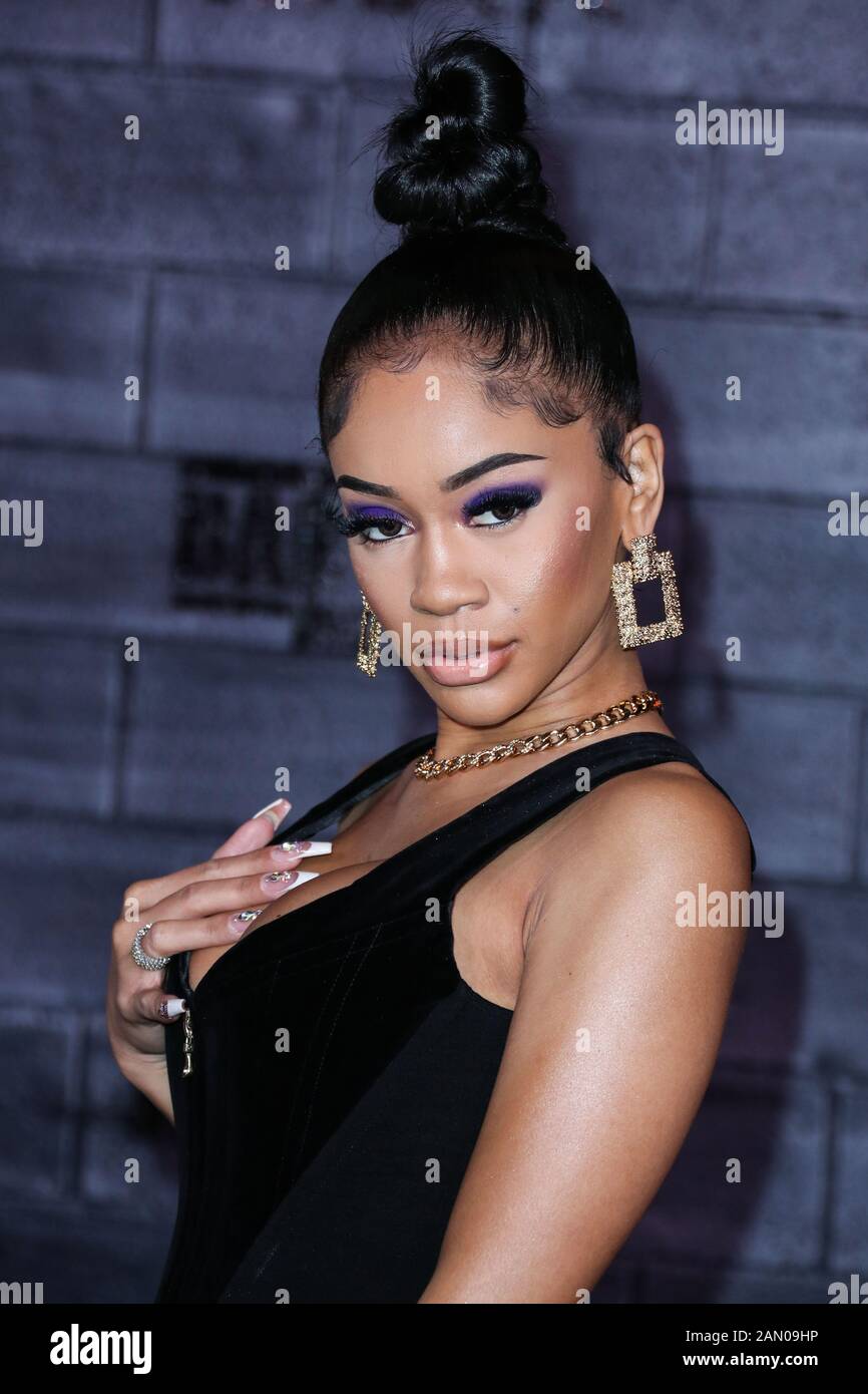 HOLLYWOOD, LOS ANGELES, CALIFORNIA, USA - JANUARY 14: Rapper Saweetie ...