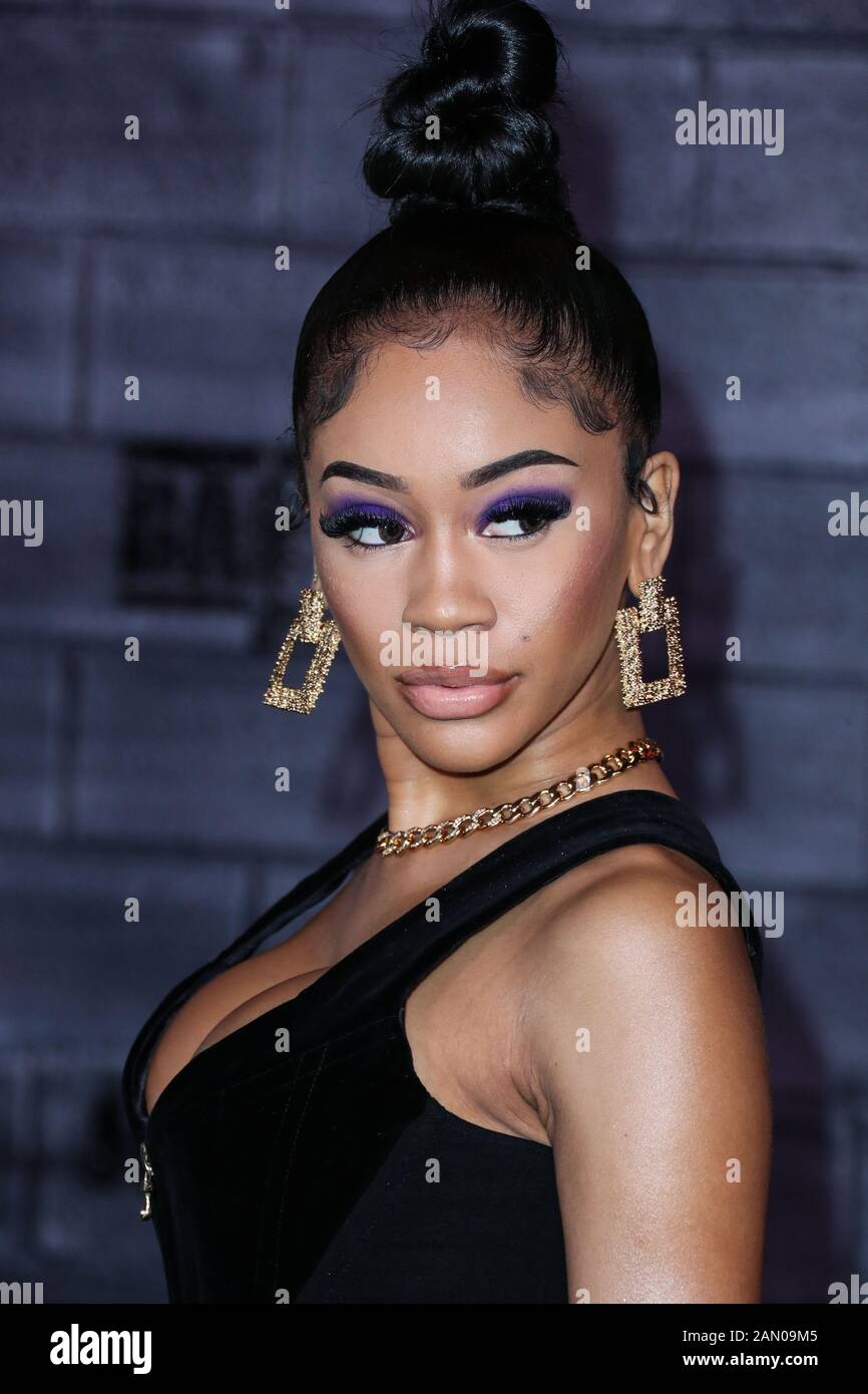 HOLLYWOOD, LOS ANGELES, CALIFORNIA, USA - JANUARY 14: Rapper Saweetie ...