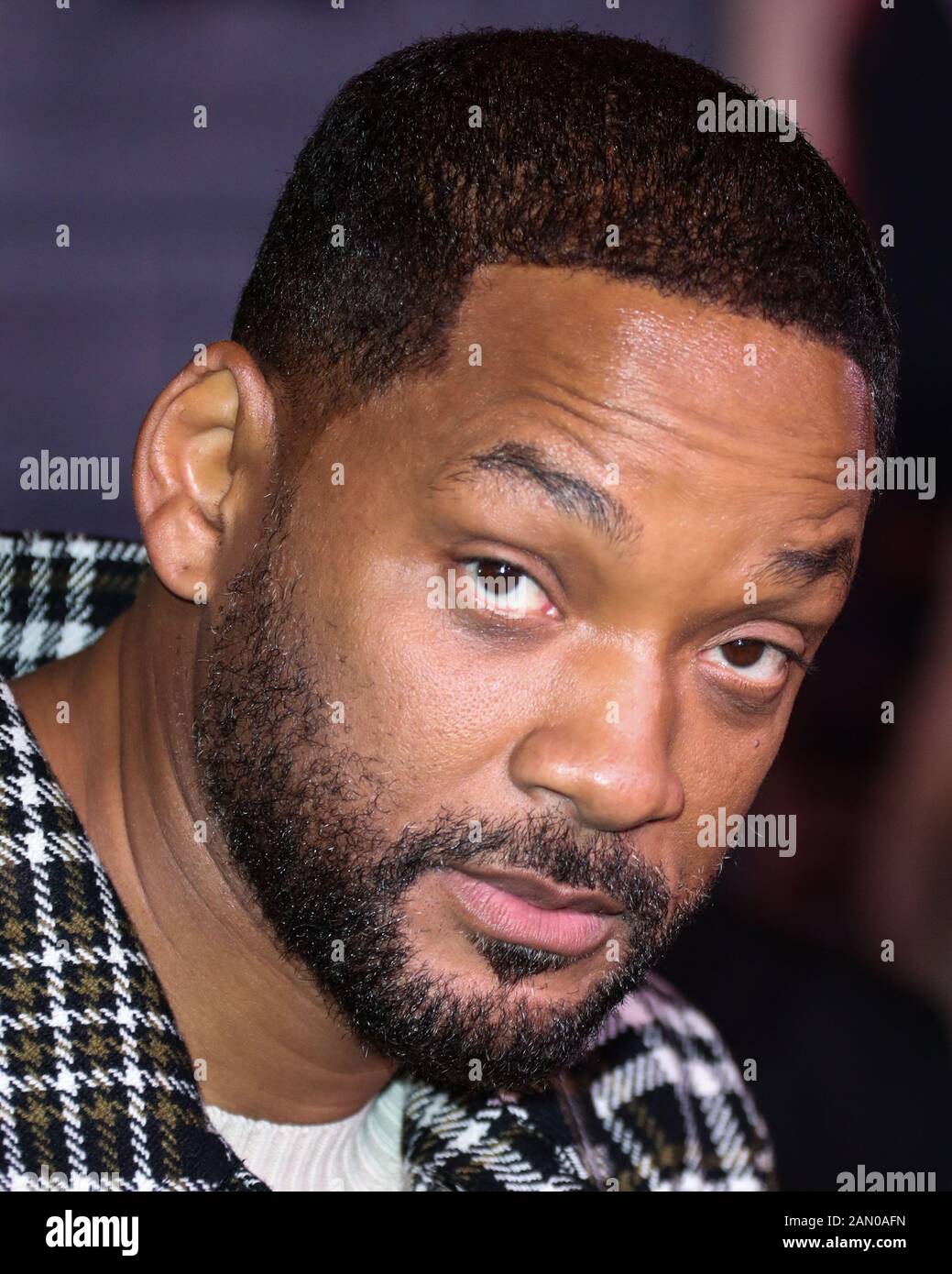 Hollywood, United States. 14th Jan, 2020. HOLLYWOOD, LOS ANGELES,  CALIFORNIA, USA - JANUARY 14: Actor Will Smith arrives at the Los Angeles  Premiere Of Columbia Pictures' 'Bad Boys For Life' held at