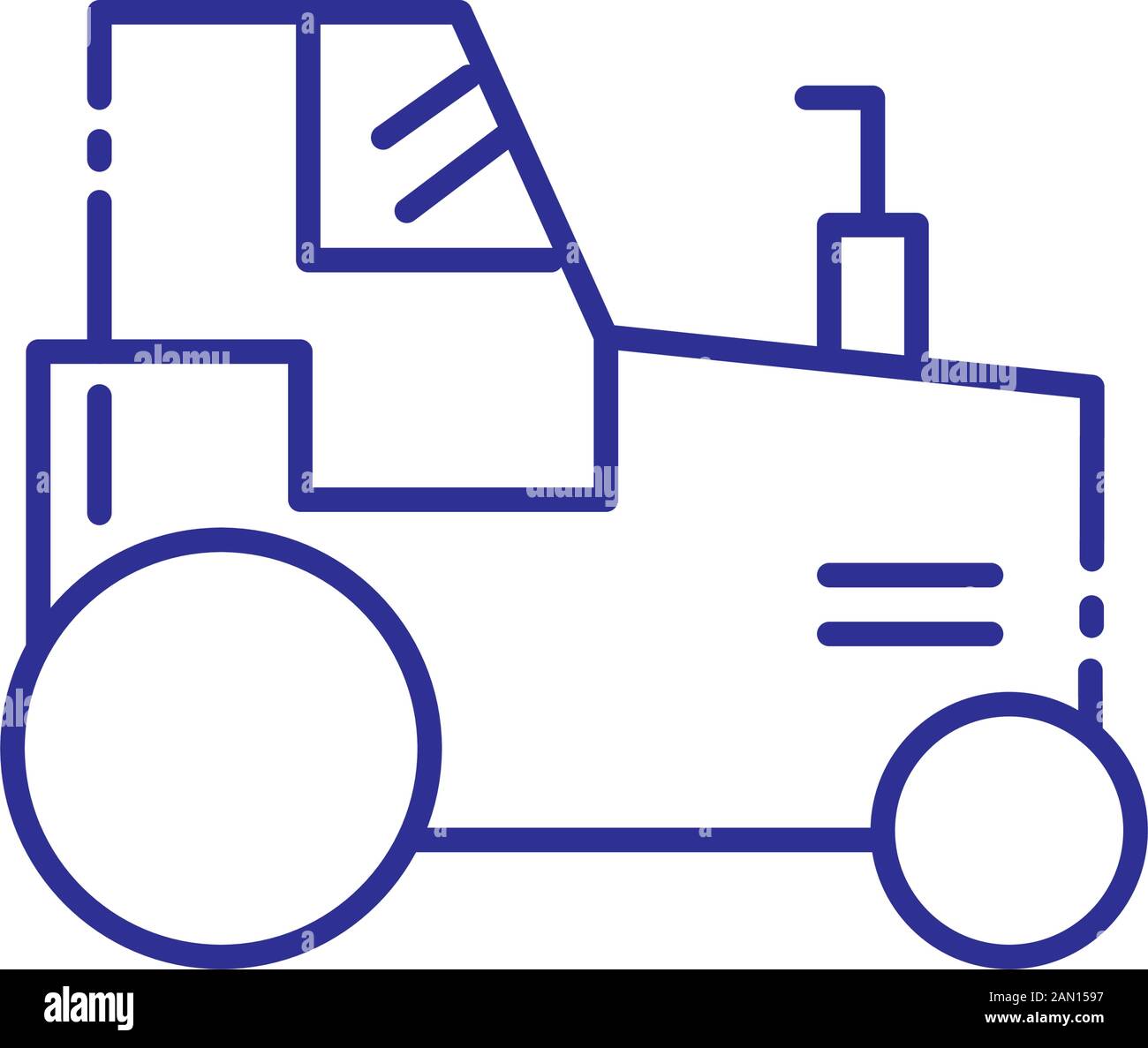 Isolated tractor vehicle vector design Stock Vector Image & Art - Alamy