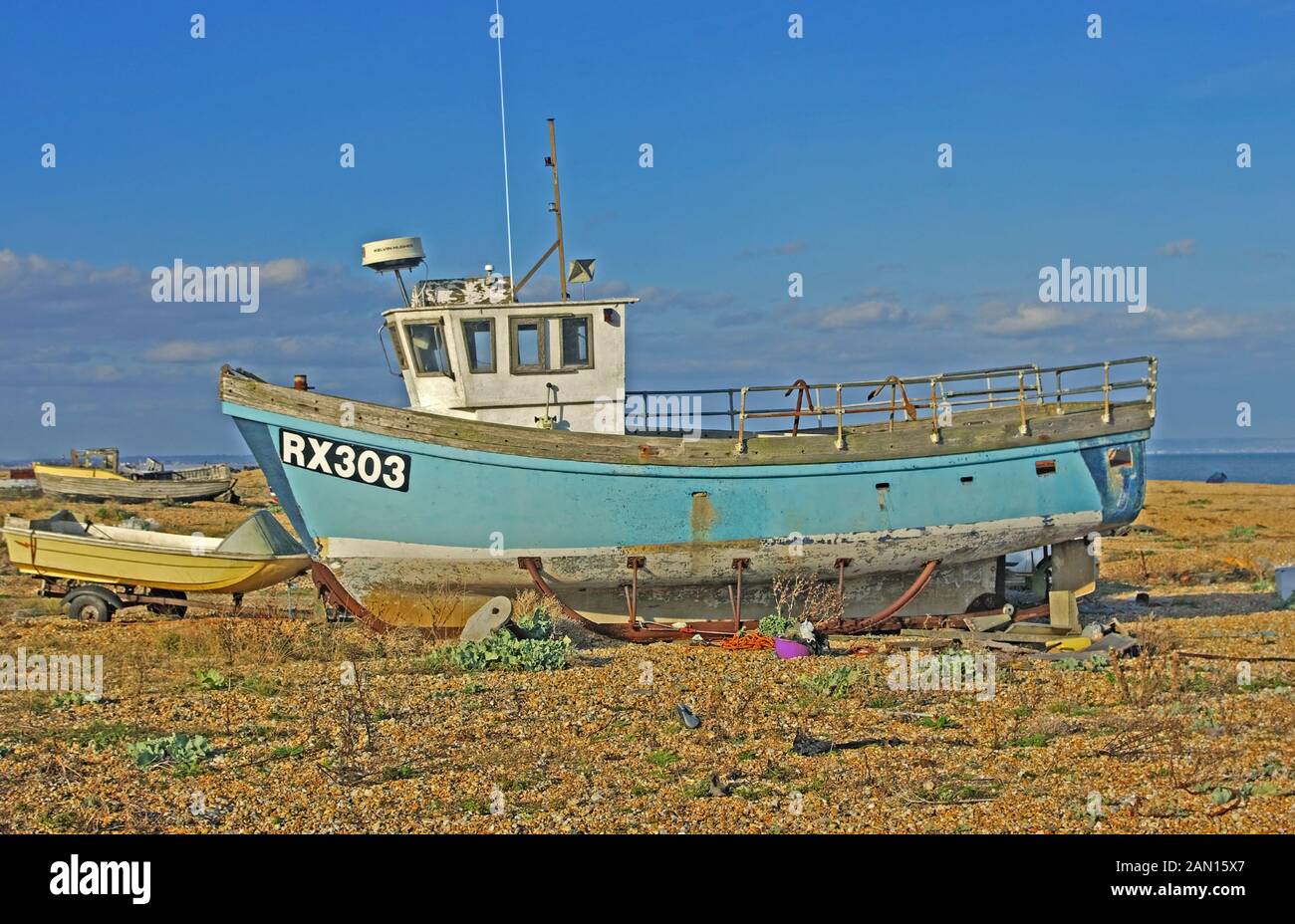 Dungeness, Fishing Boat Beach, Kent Stock Photo - Alamy