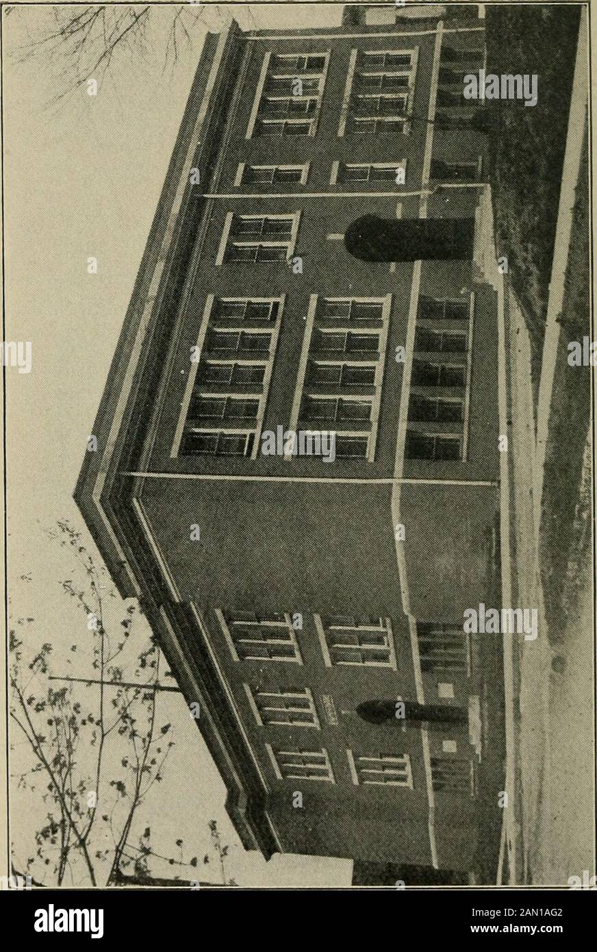 School architecture; a handy manual for the use of architects and school authorities . majority of highschools and many grammar schools contain an as-sembly hall. It is intended invariably to accom-modate all the pupils of the school at one sitting.The consensus of opinion now favors the groundfloor assembly hall. It can very conveniently beplaced between the two wings of an H-shapedbuilding or form the center section of a schoolbuilt in the shape of an E. The entrances to thegallery are from the second floor. Several advantages are gained by placing theassembly hall on the ground floor. Prima Stock Photo