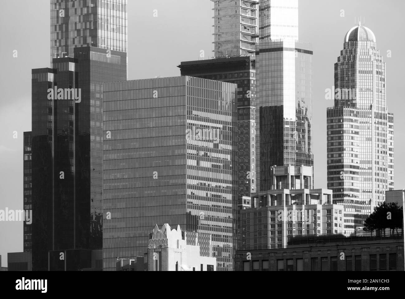 The stunning skyline of Midtown Manhattan Island, New York City, United