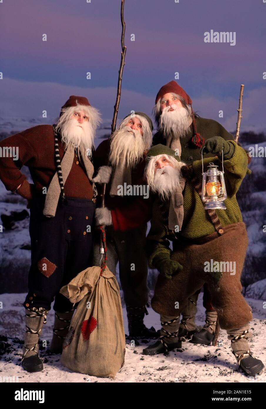 Yule Lads, Santa Claus, Iceland Stock Photo