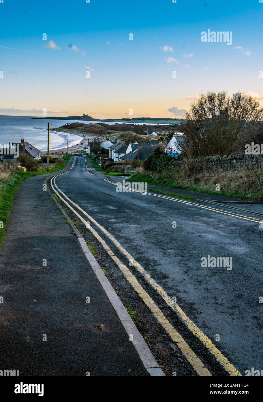 The road down Stock Photo Alamy