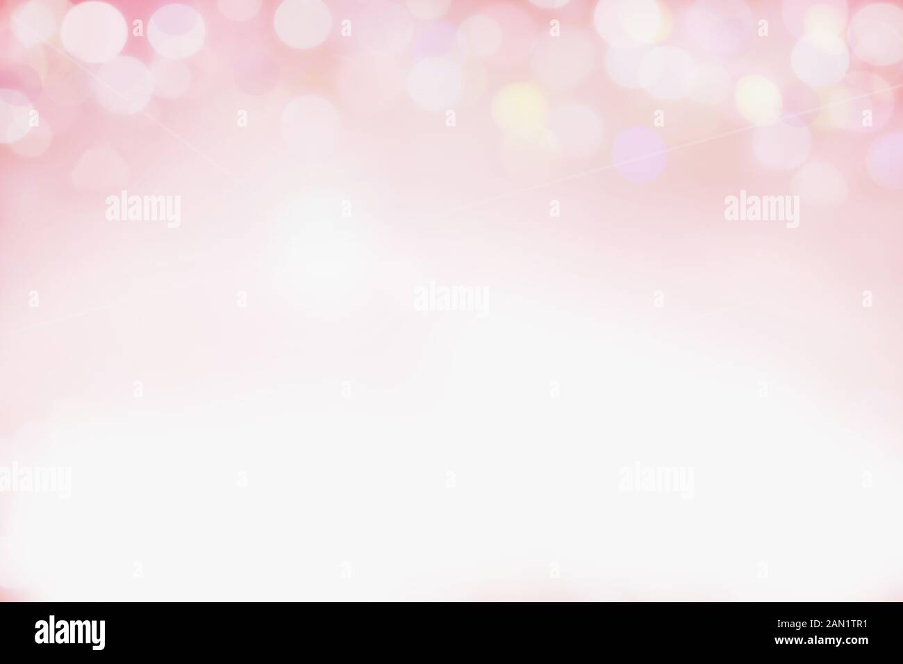 Beautiful pink bokeh background perfect for Valentines Day or Wedding Invitations. Free space for text. Stock Photo