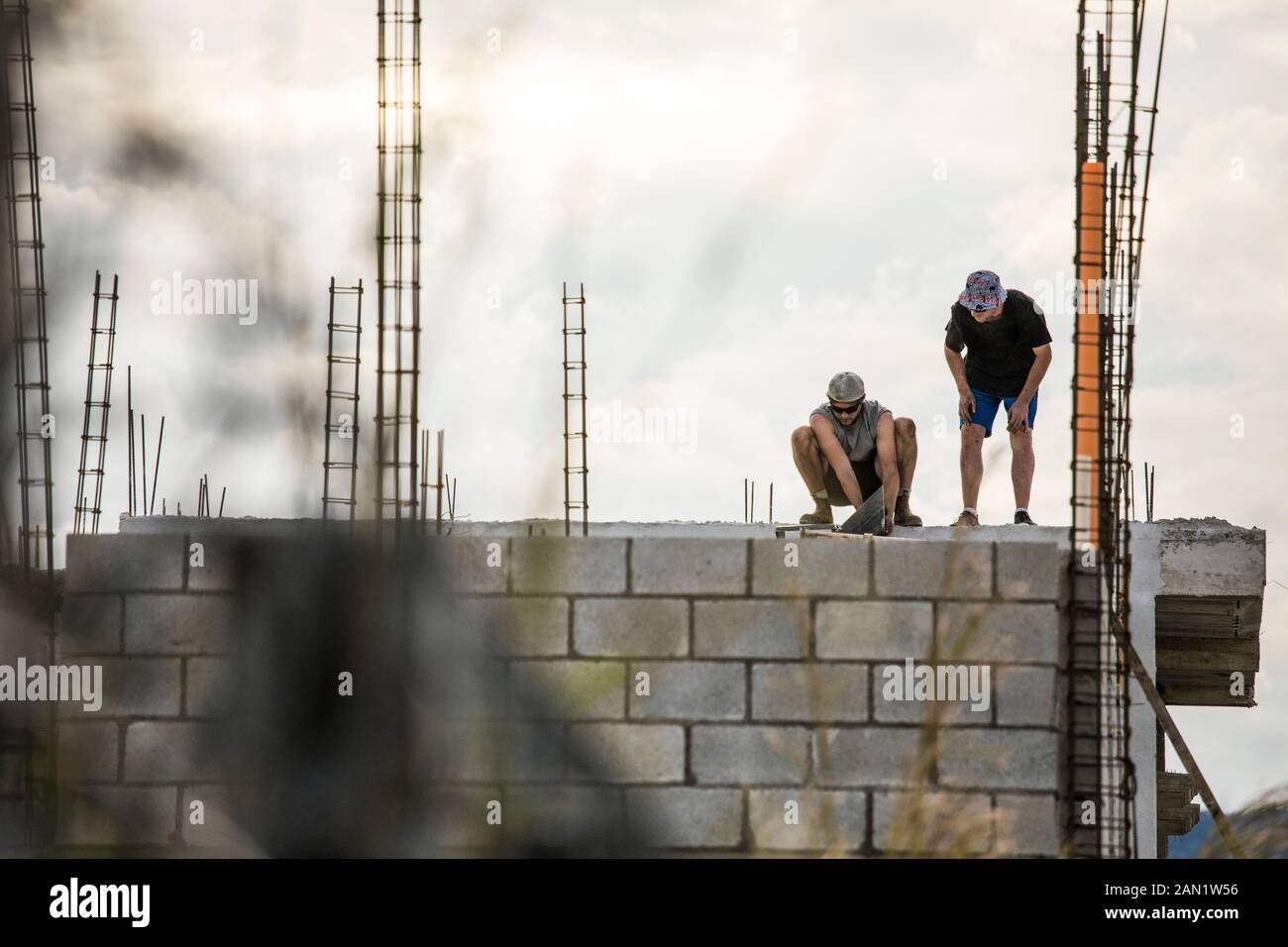 DPM Roofing team at work on a roofing project