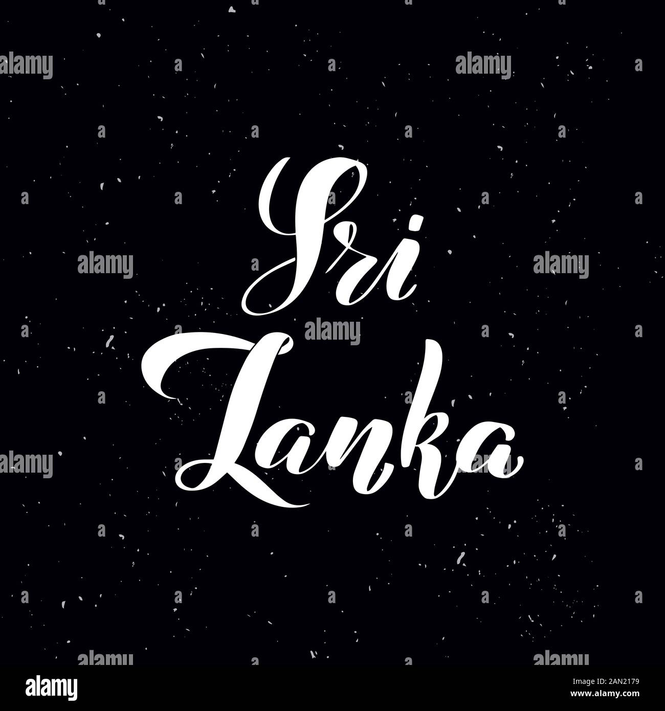 Handwritten calligraphy text, chalk on a blackboard Stock Vector