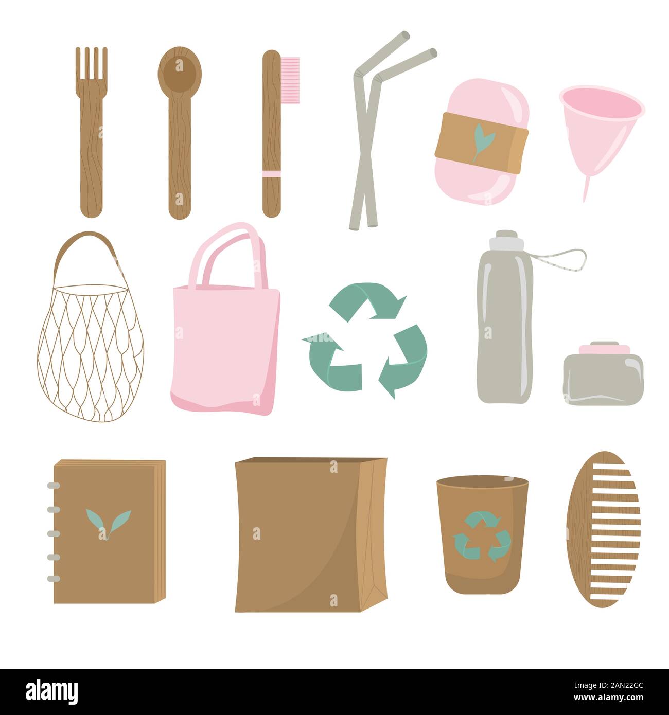https://c8.alamy.com/comp/2AN22GC/reuse-elements-zero-waste-household-items-icon-set-vector-graphic-illustration-2AN22GC.jpg