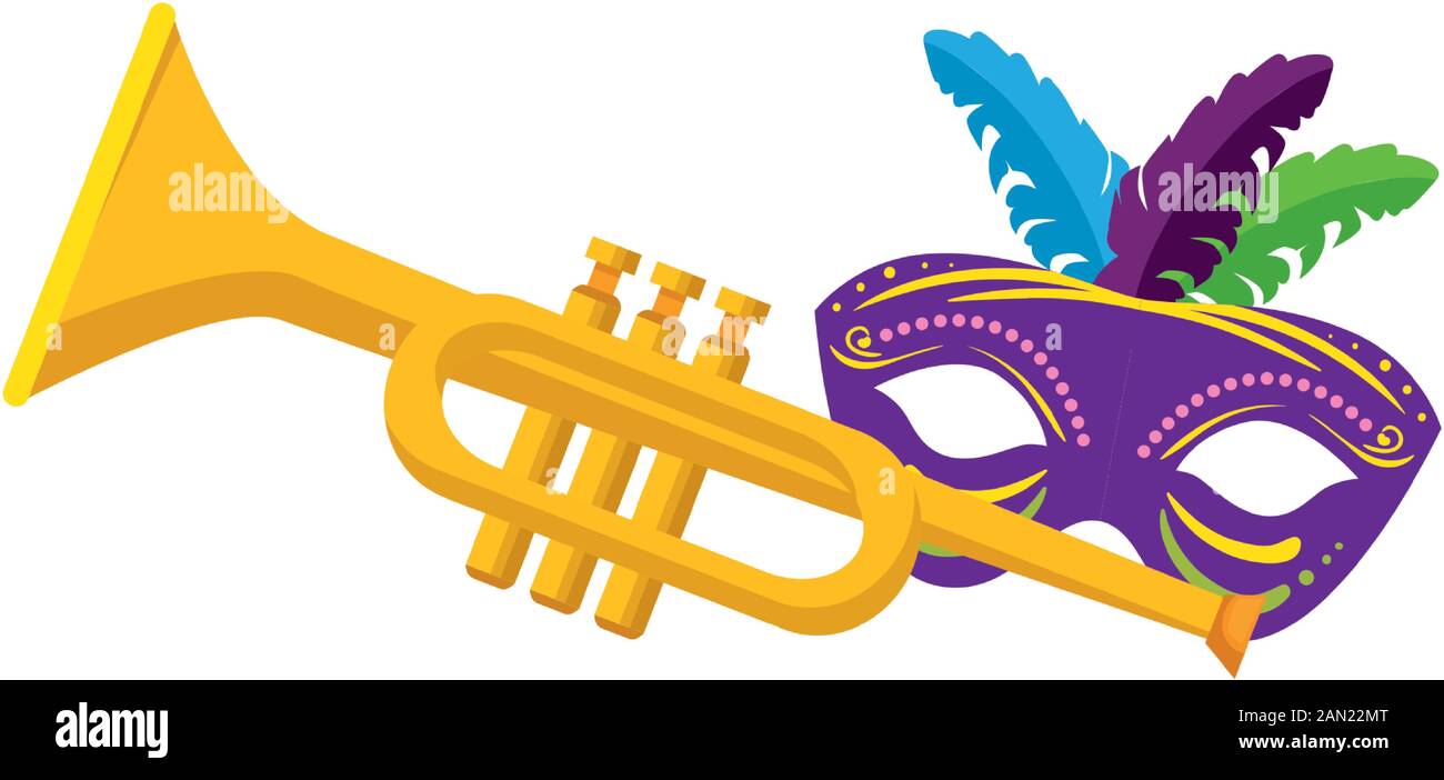 mardi gras trumpet