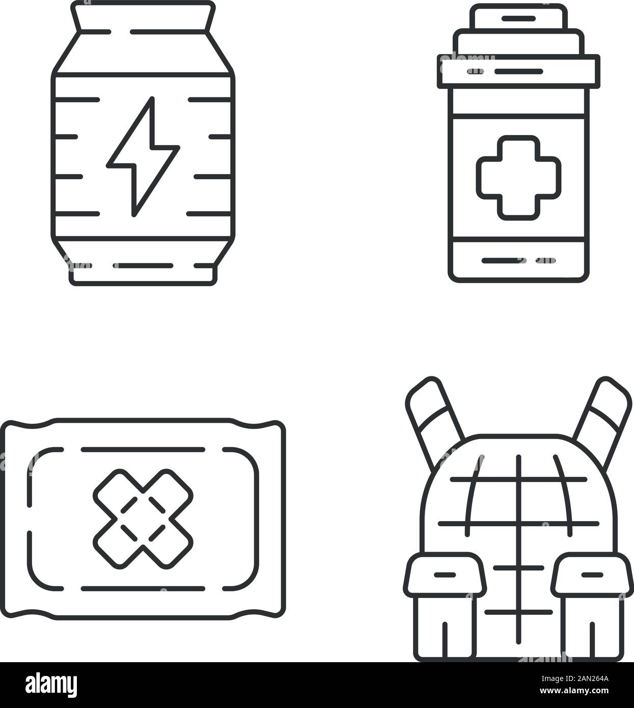 Online game inventory linear icons set. Video game. Shooter from first  person. Online multiplayer battle royale. Computer game design. Thin line  conto Stock Vector Image & Art - Alamy