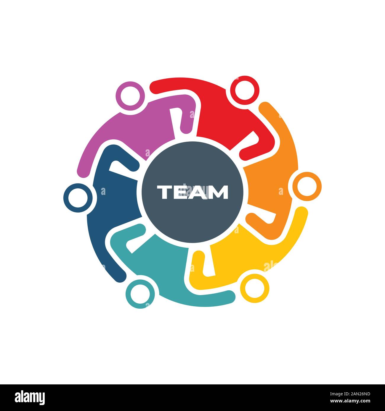 Teamwork People Group Holding in Arms because of hard Work in the ...