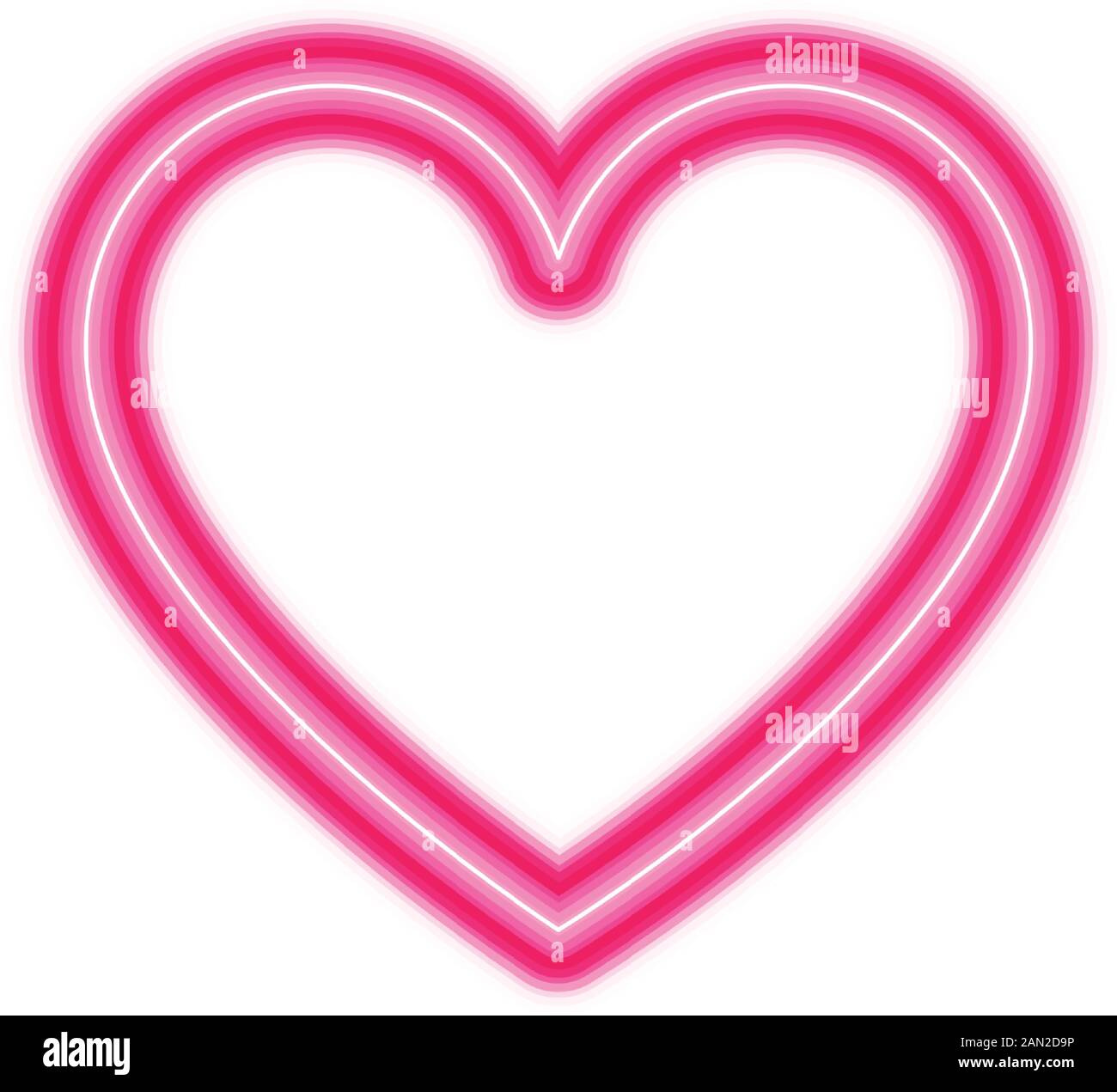 coeur en neon heart Image, animated GIF