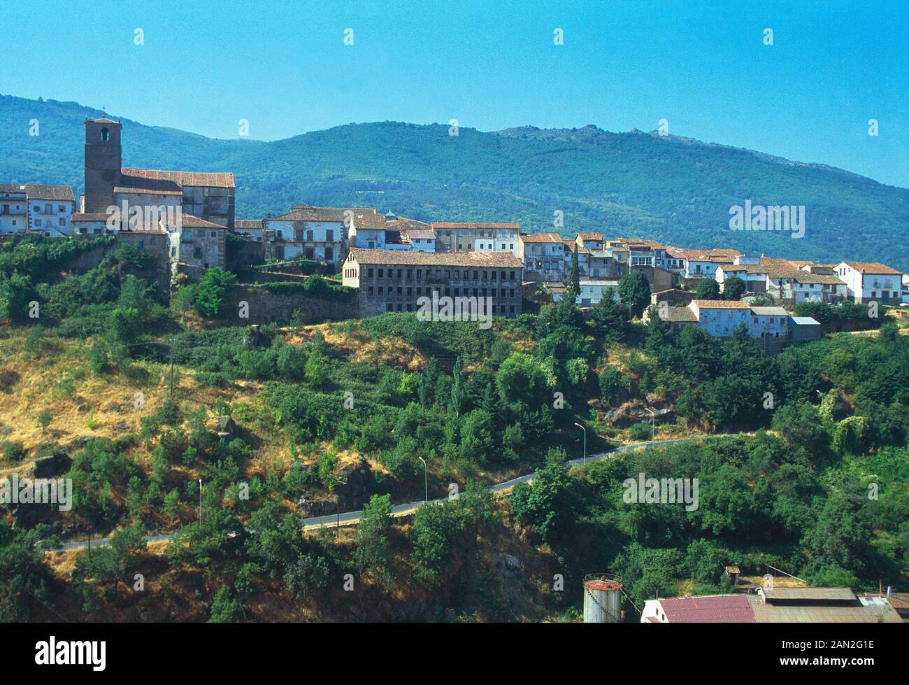 Overview. Bejar, Salamanca province, Castilla Leon, Spain. Stock Photo
