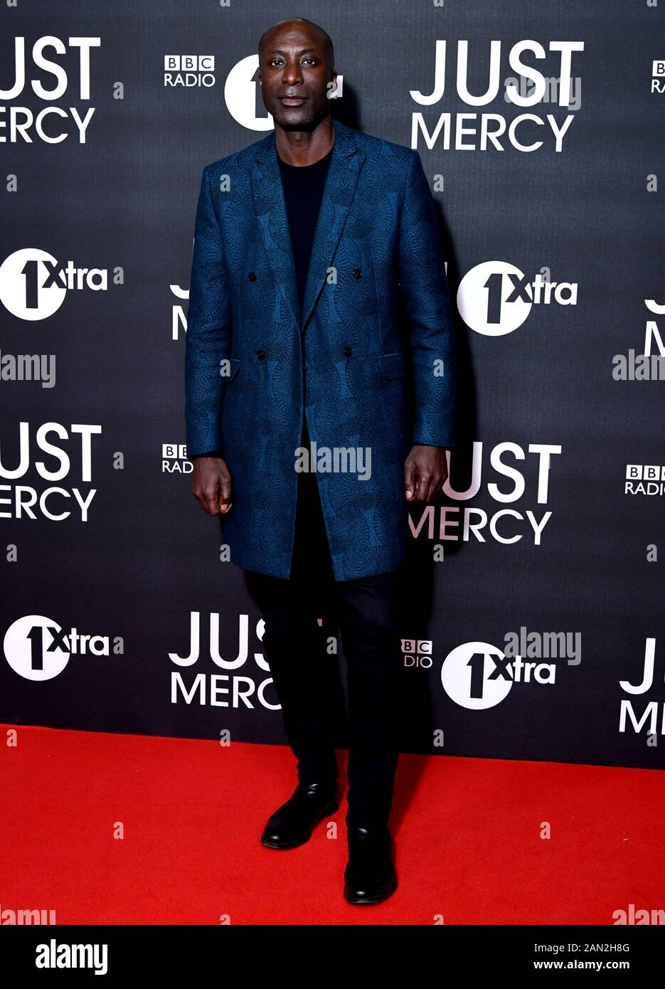 Ozwald Boateng attending the UK special screening of Just Mercy held at the Vue Cinema, Leicester Square in London. Stock Photo