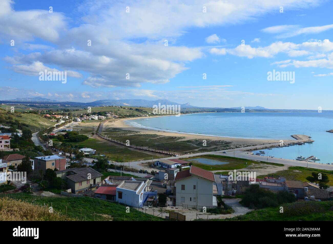 Landscape in Sicily, Menfi (Ag) Stock Photo