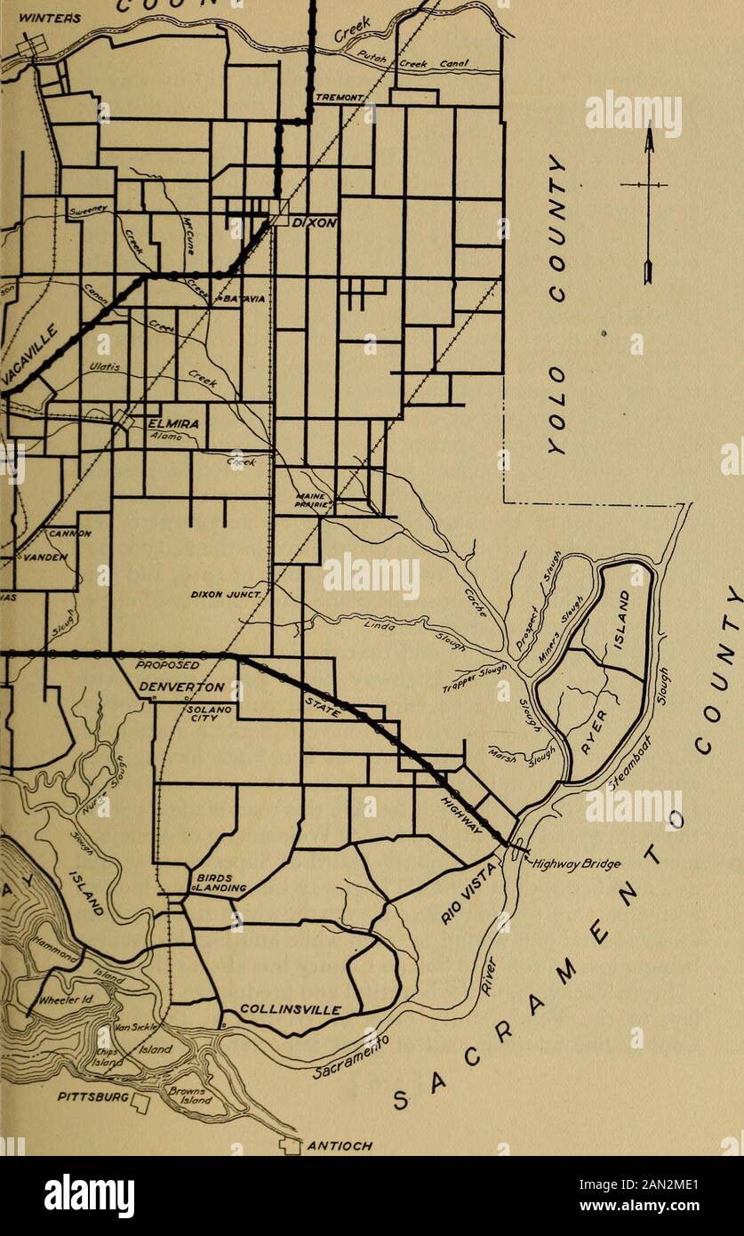 California highways; a descriptive record of road development by the state  and by such counties as have paved highways . Solano County is steadily  engaged in developing a paved highway system by