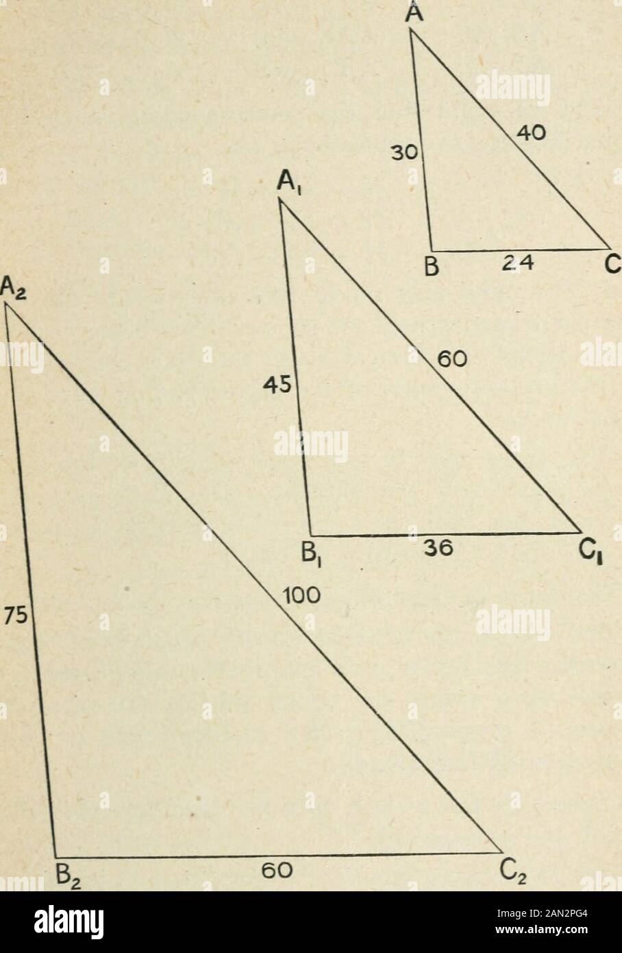 Elementary Plane Geometry Inductive And Deductive By Alfred Baker Ao Are Equal Toone Another Hence The Three Triangles Are Equiangu Lar And Similar Now Measure The Lengths Of The Sides