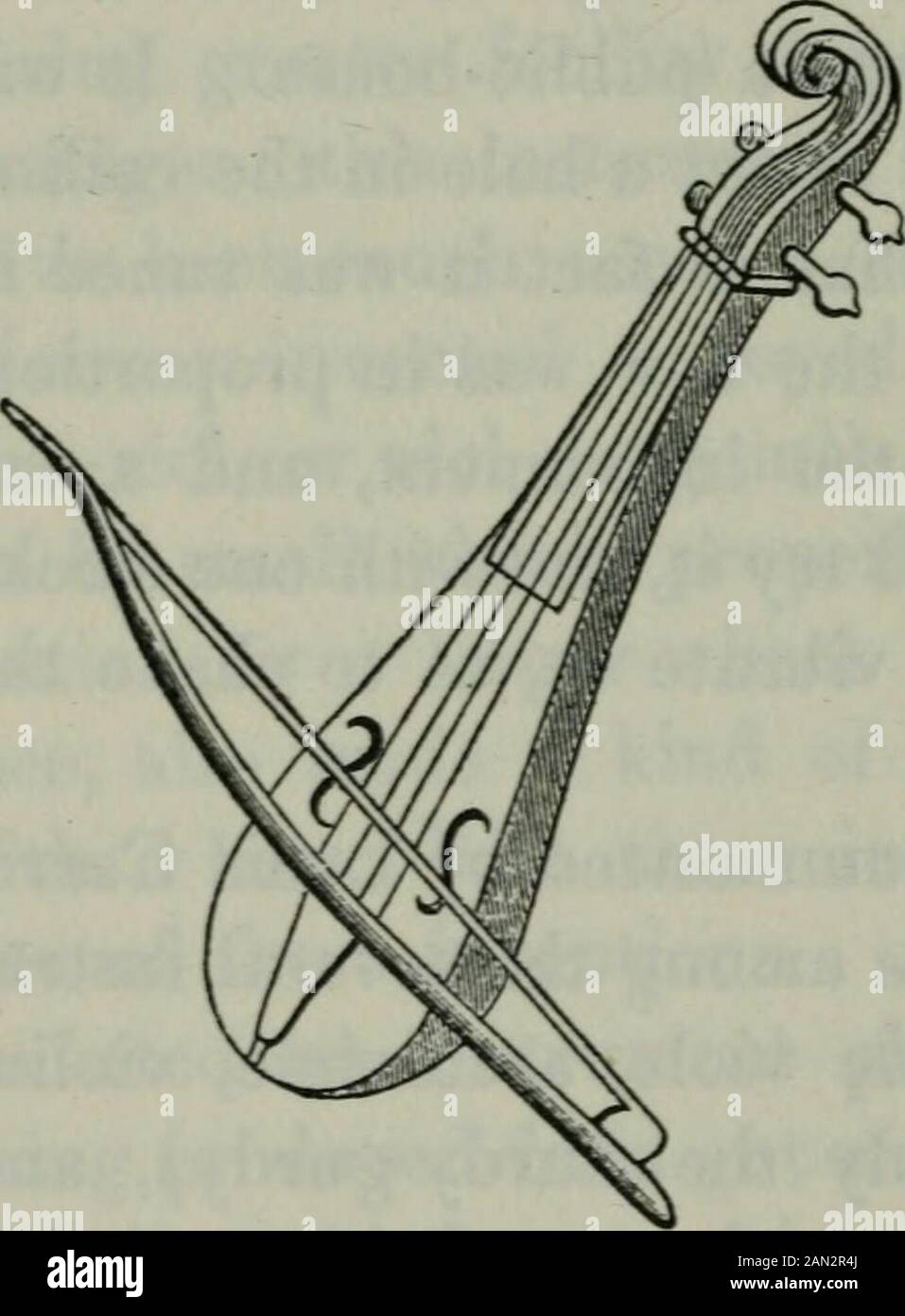 The history of the violin and other instruments played on with