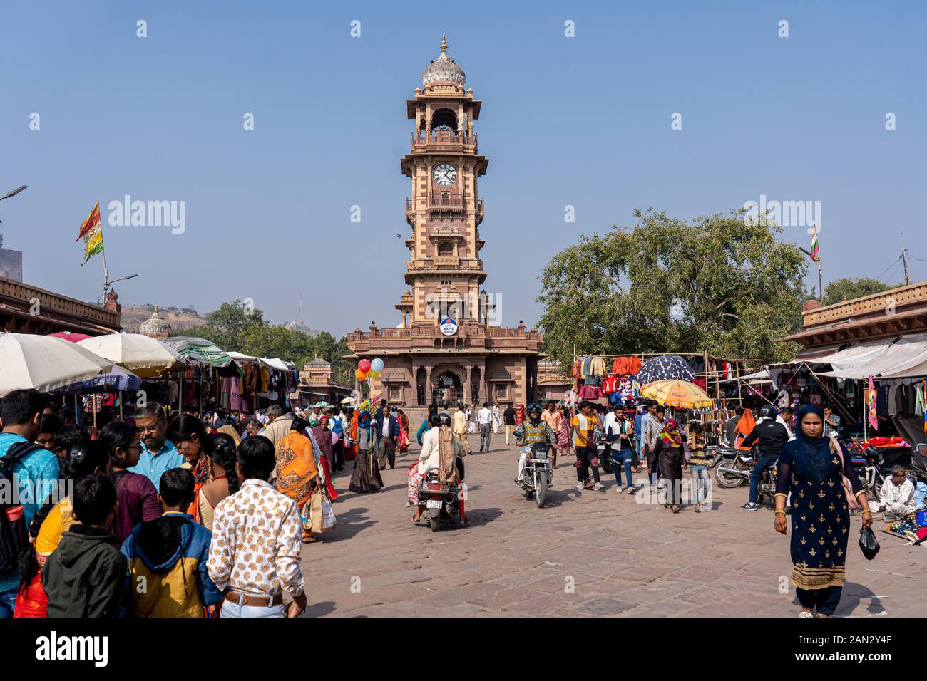 Clock Tower at Sardar Market in Jodhpur, India Stock Photo Alamy