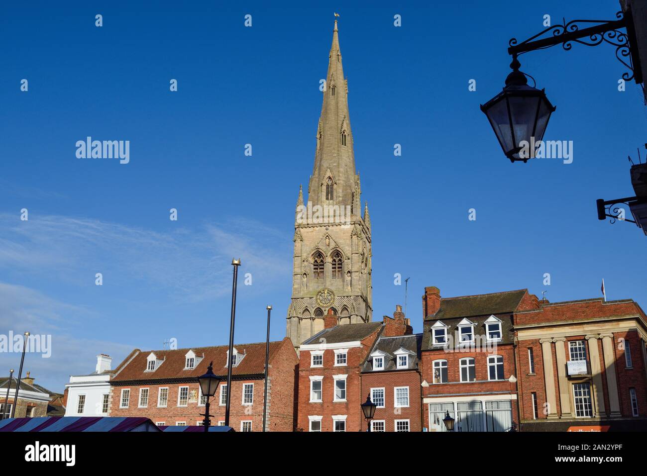 Newark On Trent Historic Market Town in Nottinghamshire, UK Stock Photo