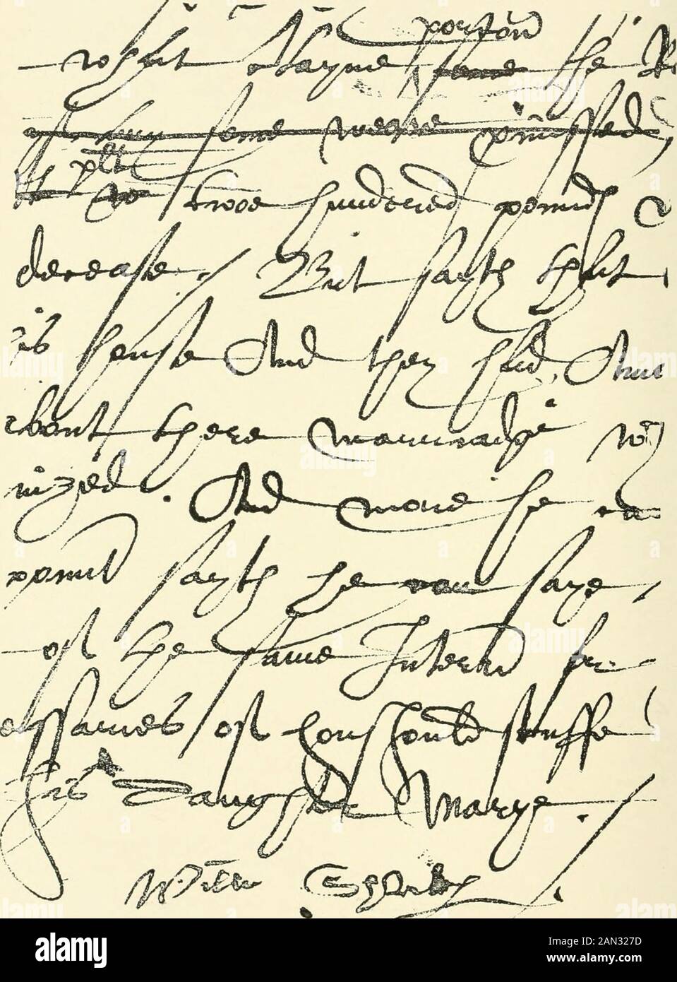 Bacon is Shake-speare . cholas. Any expert in handwriting will at once perceive that Wilm Shaxp is written by the same hand that wrotethe lower portion of Shakespeares Answers to Interro-gatories, and by the same hand that wrote the otherset of Answers to Interrogatories which are signed veryneatly by Daniell Nicholas. The words Daughter Marye occur in theportion photographed of both documents, and areevidently written by the same law writer, and can beseen in Plate 38, Page 164, just above the WilmShaxp, and in Plate 39, Page 165, upon the fifth linefrom the top. The name of Shakespeare also Stock Photo