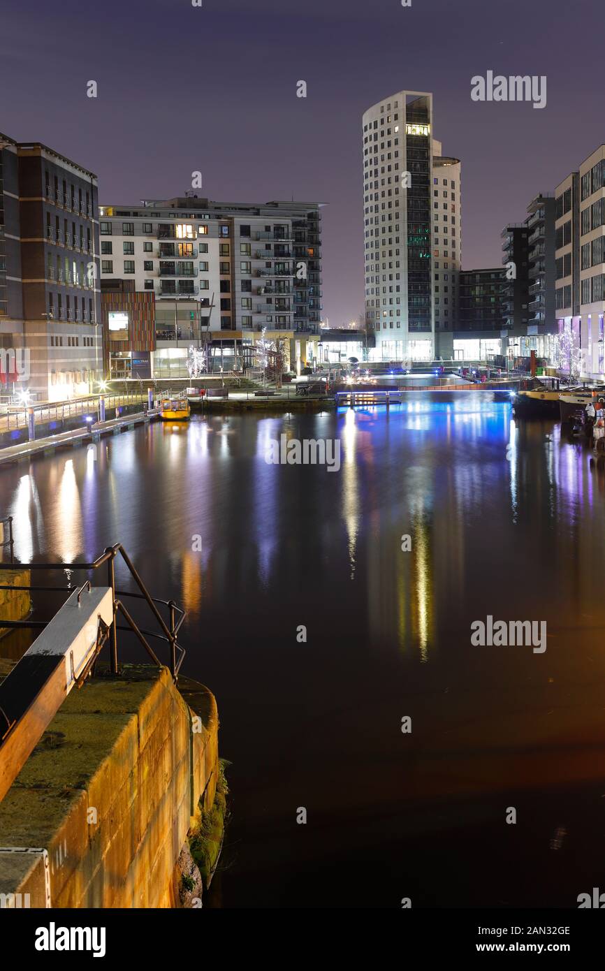 Clarence House residential apartments at Leeds Dock Stock Photo Alamy
