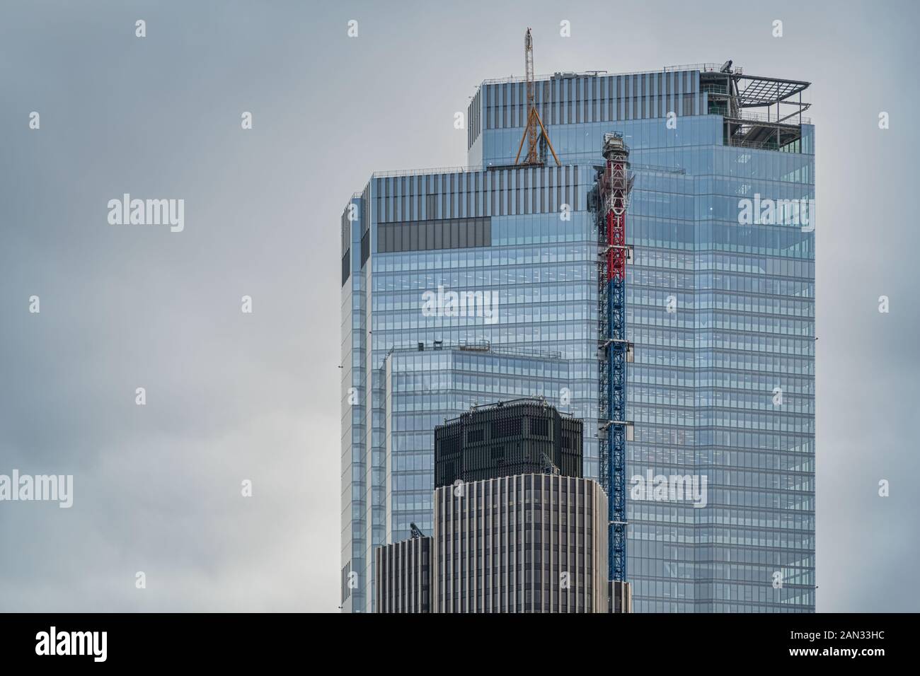 22 Bishopsgate almost finished while under construction Stock Photo