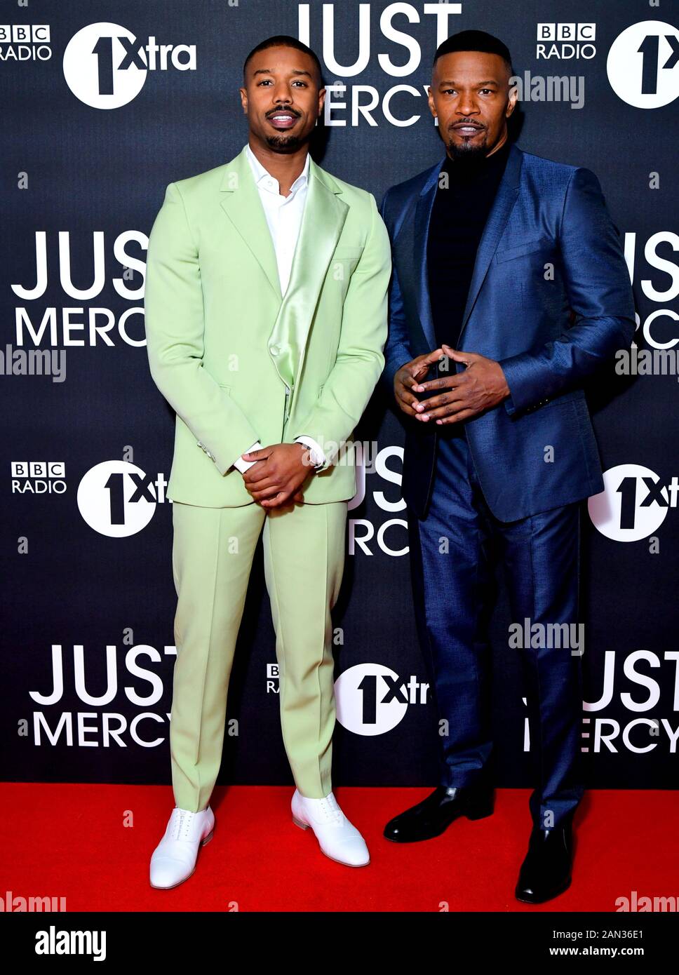 Michael B. Jordan (left) And Jamie Foxx Attending The UK Special ...