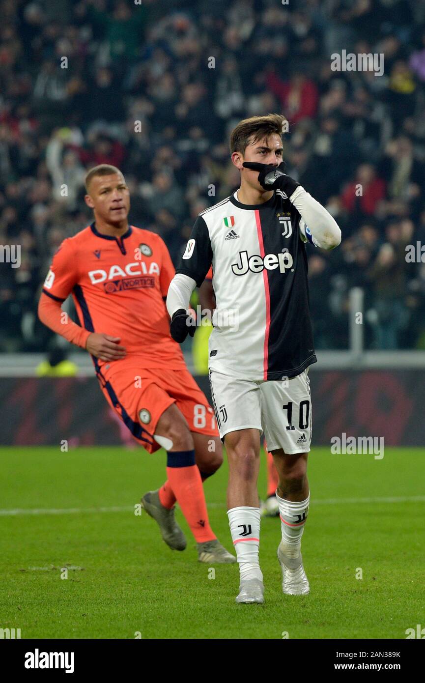 Allianz Stadium Turin Italy 15th Jan 2020 Coppa Italia Football Juventus Versus Udinese Paulo Dybala Of