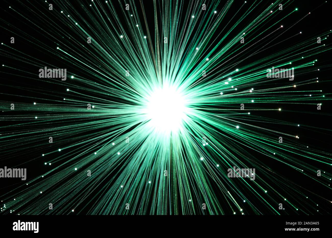 fibre optic light Stock Photo