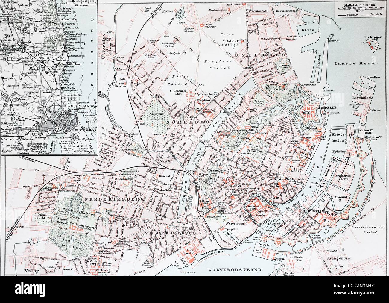 Historic Map Of Copenhagen High Resolution Stock Photography And Images Alamy