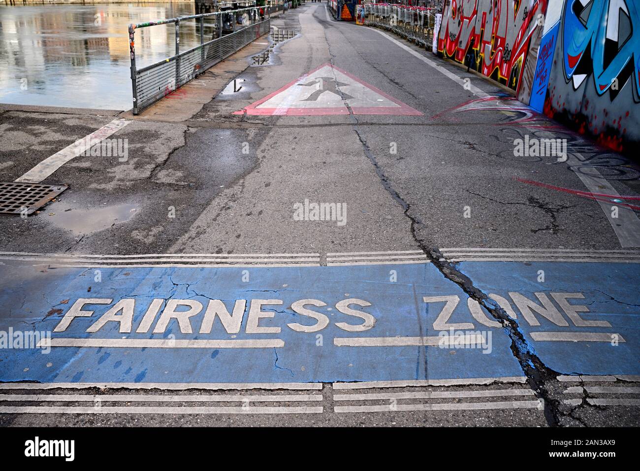 Fairness Zone? Vienna Austria Stock Photo