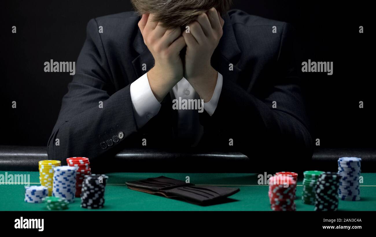 Gambling addiction sad hi-res stock photography and images - Alamy