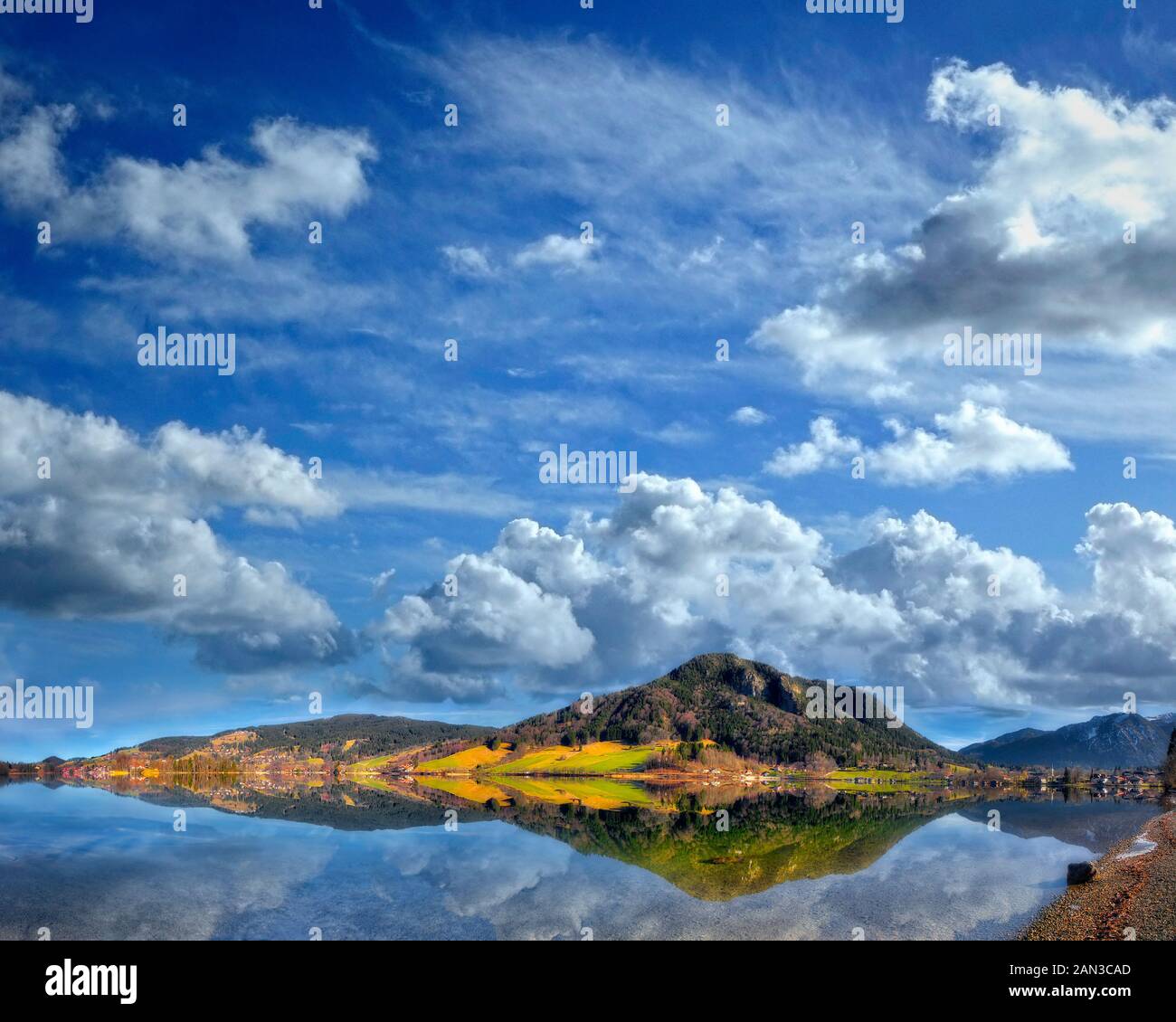 DE - BAVARIA: Lake Schliersee Stock Photo
