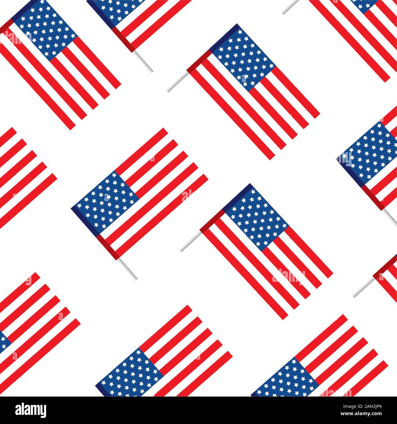 Isolated usa flags background vector design Stock Vector Image & Art ...