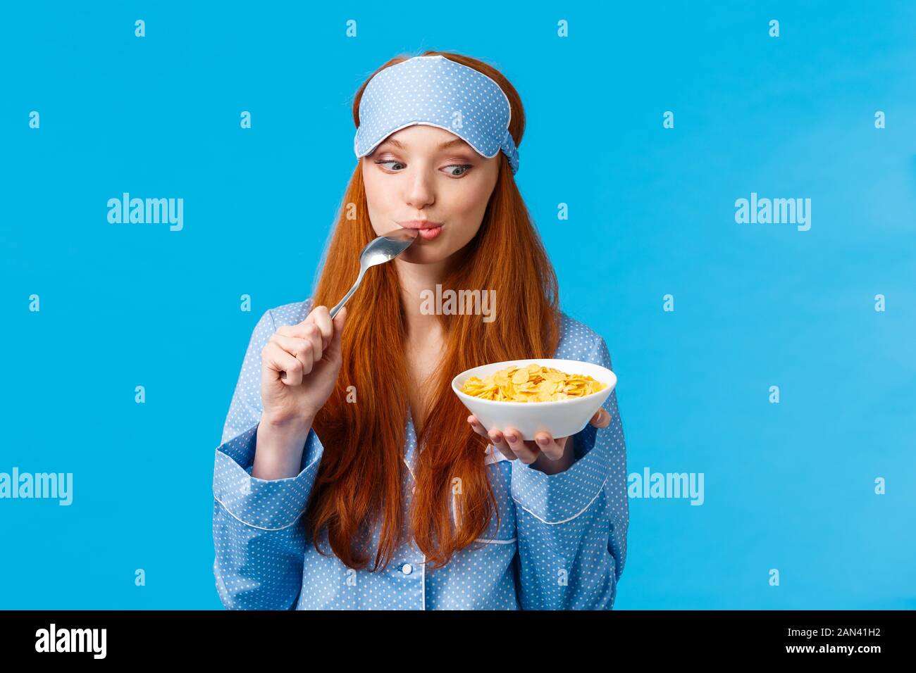 Woman licking plate hires stock photography and images Alamy