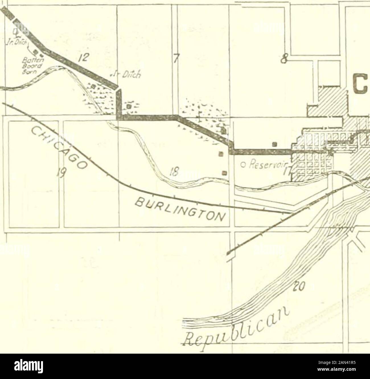 Map of culbertson hires stock photography and images Alamy