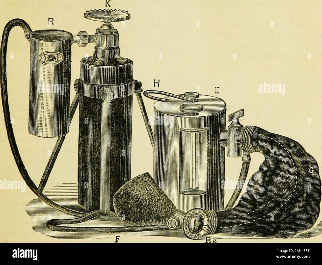 Artificial anaesthesia and anaesthetics . Clovers smaller Apparatus for ...