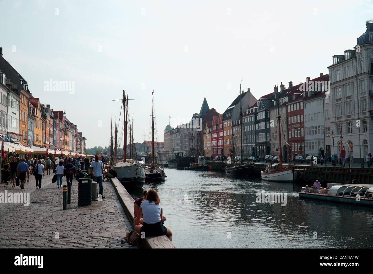 Nyhavn in Copenhagen, Denmark Stock Photo