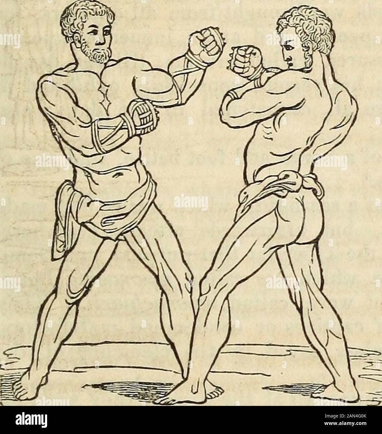 Roman antiquities: or, An account of the manners and customs of the Romans; . lexandria, he was cal-led gymnasiarcha by Augustus.^ Pal.estra was properly a school for wrestling,^ but is put forany place of exercise, or the exercise itself; hence pal(sstramdiscere, to learn the exercise ; unctce dona palcBstrds, exercises.^These gymnastic games ^^ were very hurtful to morals. The athletic games among- the Greeks were called iselastic,^^because the victors,^^ drawn by Avhite horses, and wearingcrowns on their heads; of olive, if victors at the Olympicgames; of laurel, at the Pythian; parsley, at Stock Photo