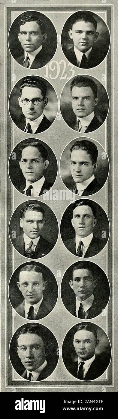 Jambalaya [yearbook] 1922 . ucceed. Jose Fuentes Holguin, Cuba A man who takes an interest in all school activities.Motto: Laugh, and the world laughs with .you. Alfred Gomez Holguin, Cuba Handsome and intelligent. Motto: Work hard and cai-ry the sheepskin home Raul Gomez Holguin, Cuba A silent, sincere youth. Motto: I am a student and women are theenemies of studies. Emanuel C. Harper Crowville, La. Beta Phi Sigma. The model of the class. Motto: Down with prohibition. Joseph F. Hebert Breaux Bridge, La. A man who is popular.Motto: Smile. George H. Jarrell Crowville, La. Beta Phi Sigma; Assist Stock Photo