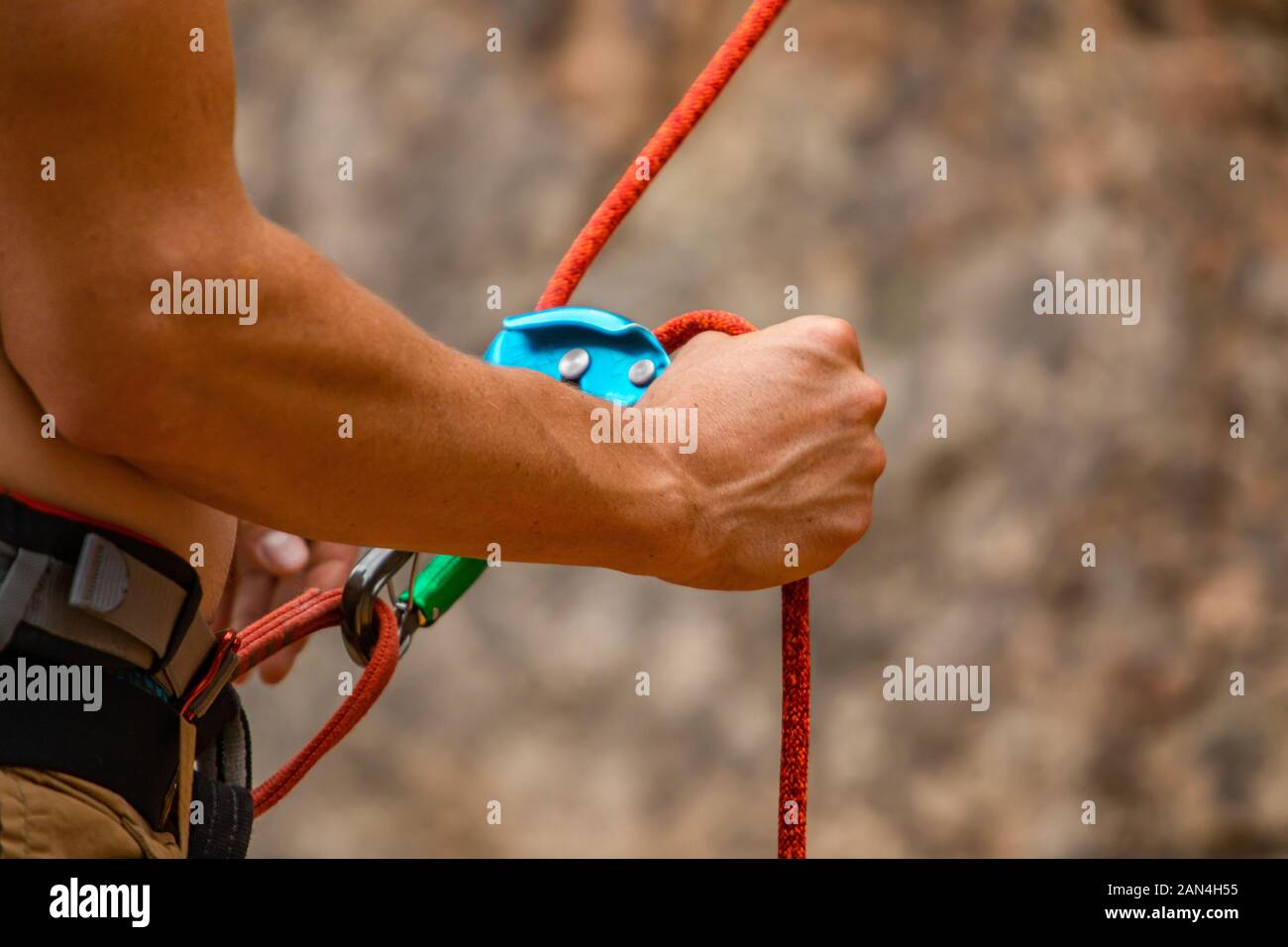 Using climbing gear hires stock photography and images Alamy