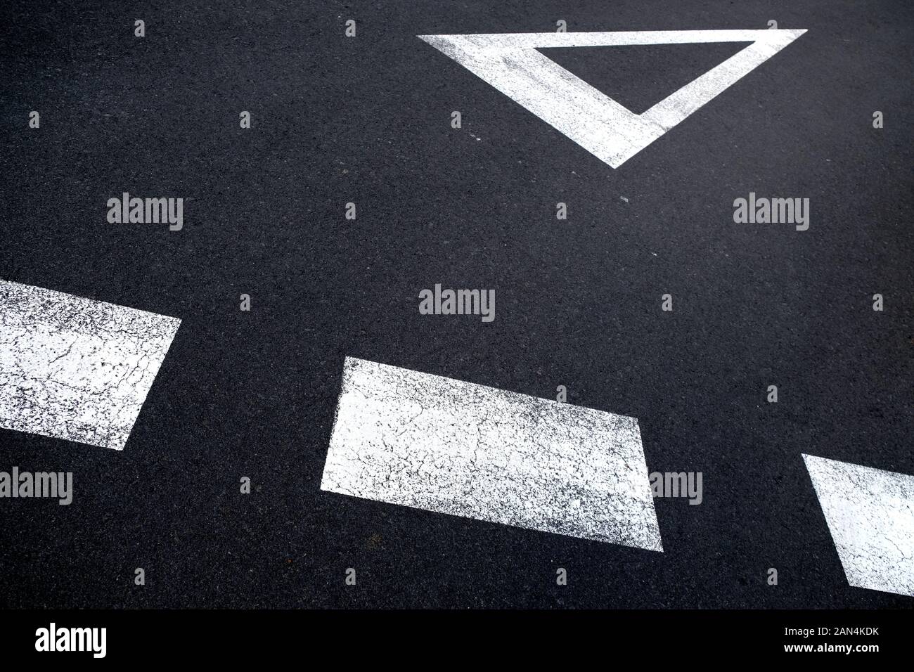 Tarmac white painted signs hires stock photography and images Alamy