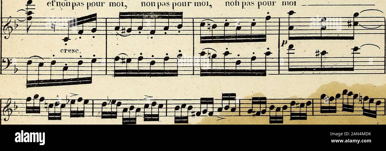 Les Huguenots : opéra en cinq actes . etirçoiipas pour moi, non pas pour moi, non pas pou i m v ioi„ non pas pour. a jQi ga-Eff^ ^P5 Stock Photo