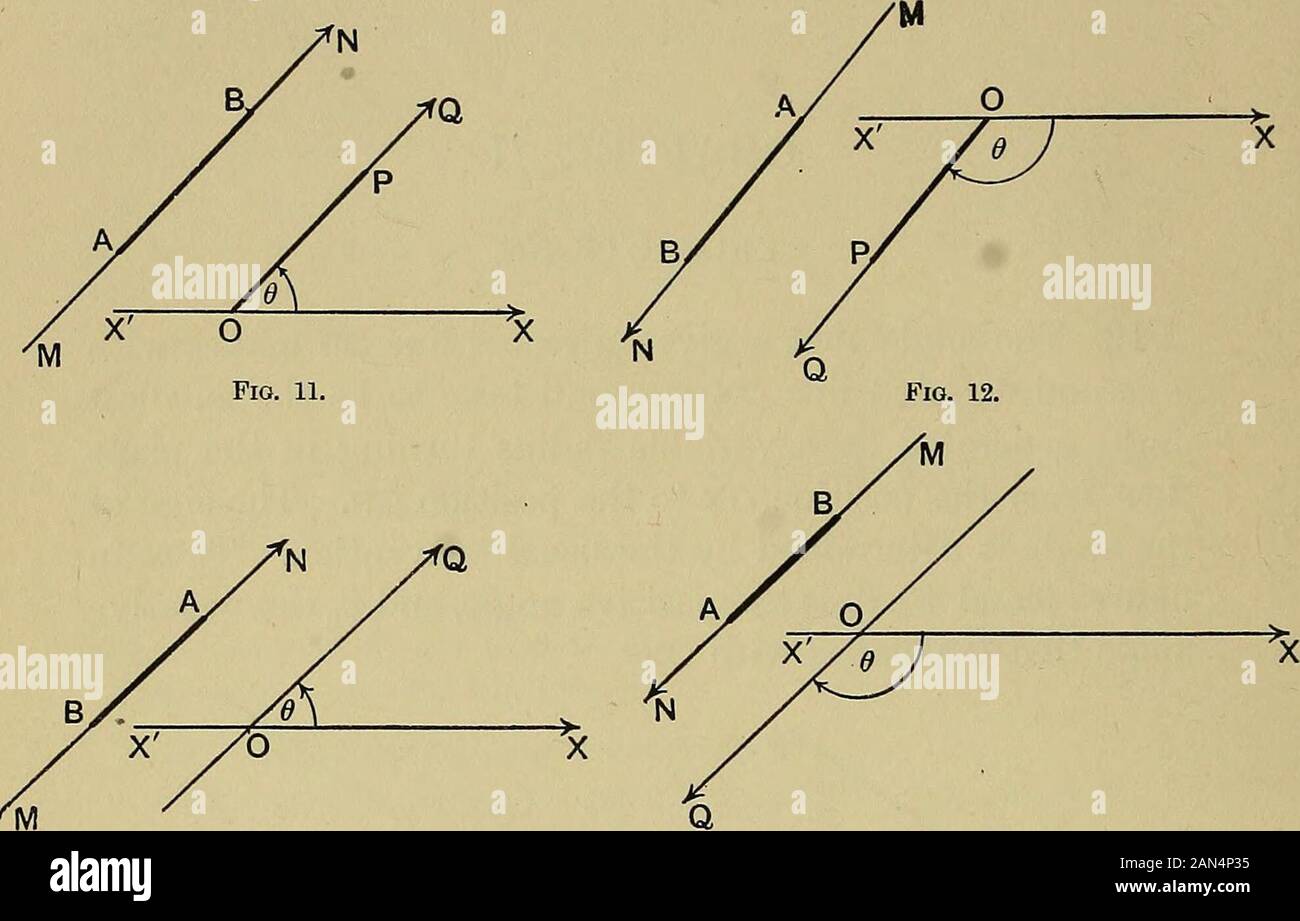 An Elementary Treatise On Coordinate Geometry Of Three Dimensions Fio 0 Fio 10 13 Projection Of A Segment If Ab Is A Given Segrru Ntand A B Are The Feet Of