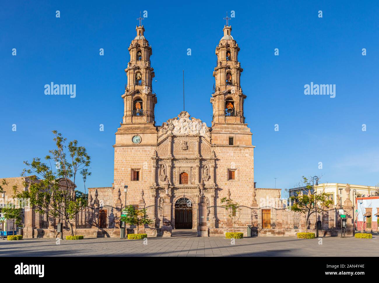 Catedral Basilica De Nuestra Señora De La Asunción, in Aguascalientes, Aguascalientes State, Mexico Stock Photo
