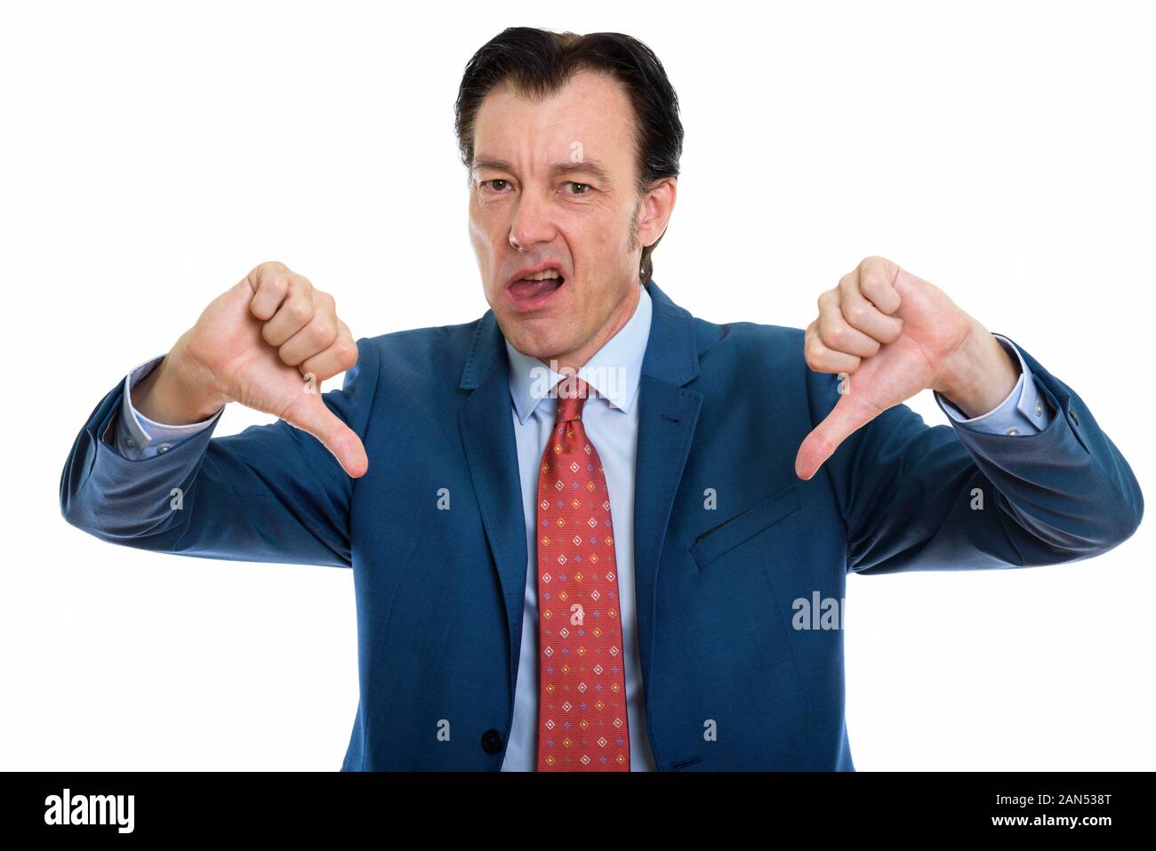 Two thumbs down hi-res stock photography and images - Alamy