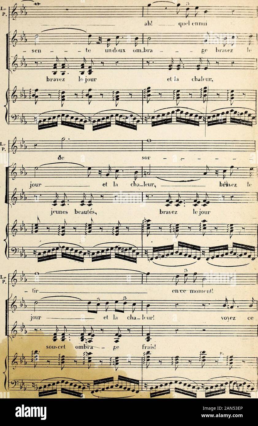 Les Huguenots : opéra en cinq actes . 13:. )20(< Stock Photo