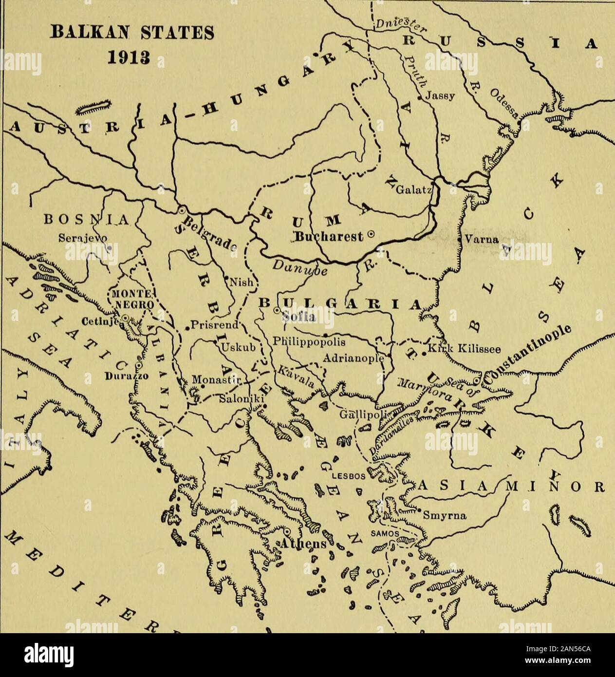 The causes and meaning of the great war . of her European territory,which  had been reduced from 65,300 square mileswith 6,130,000 people, to 10,880  square miles withabout 1,900,000 people. Rumania had forced